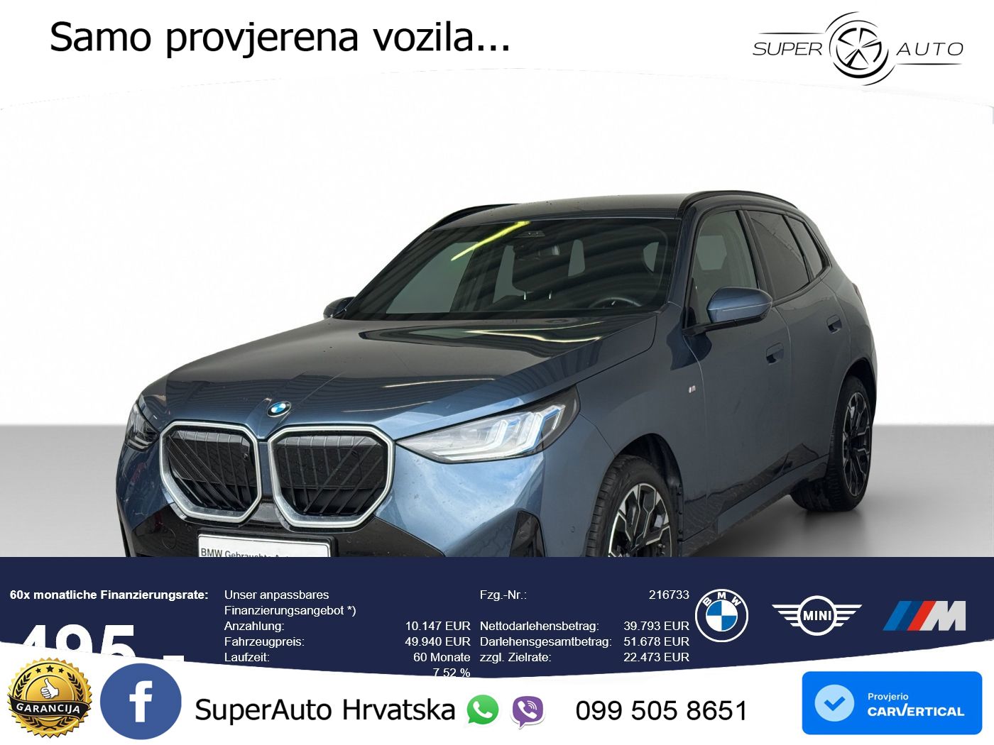 BMW X3 20d xDrive Steptronic M Sport LED+GR SJED+ACC