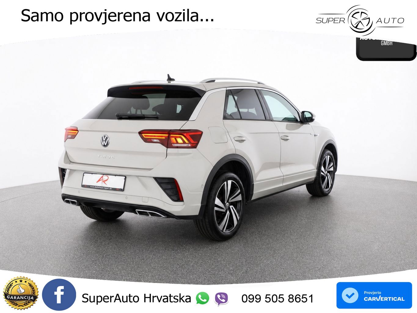 Volkswagen T-Roc 1.5 TSI (150 KS) DSG R-Line LED+GR SJED+ACC