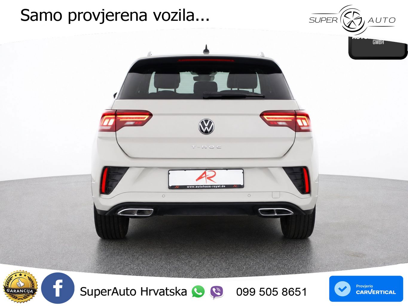 Volkswagen T-Roc 1.5 TSI (150 KS) DSG R-Line LED+GR SJED+ACC
