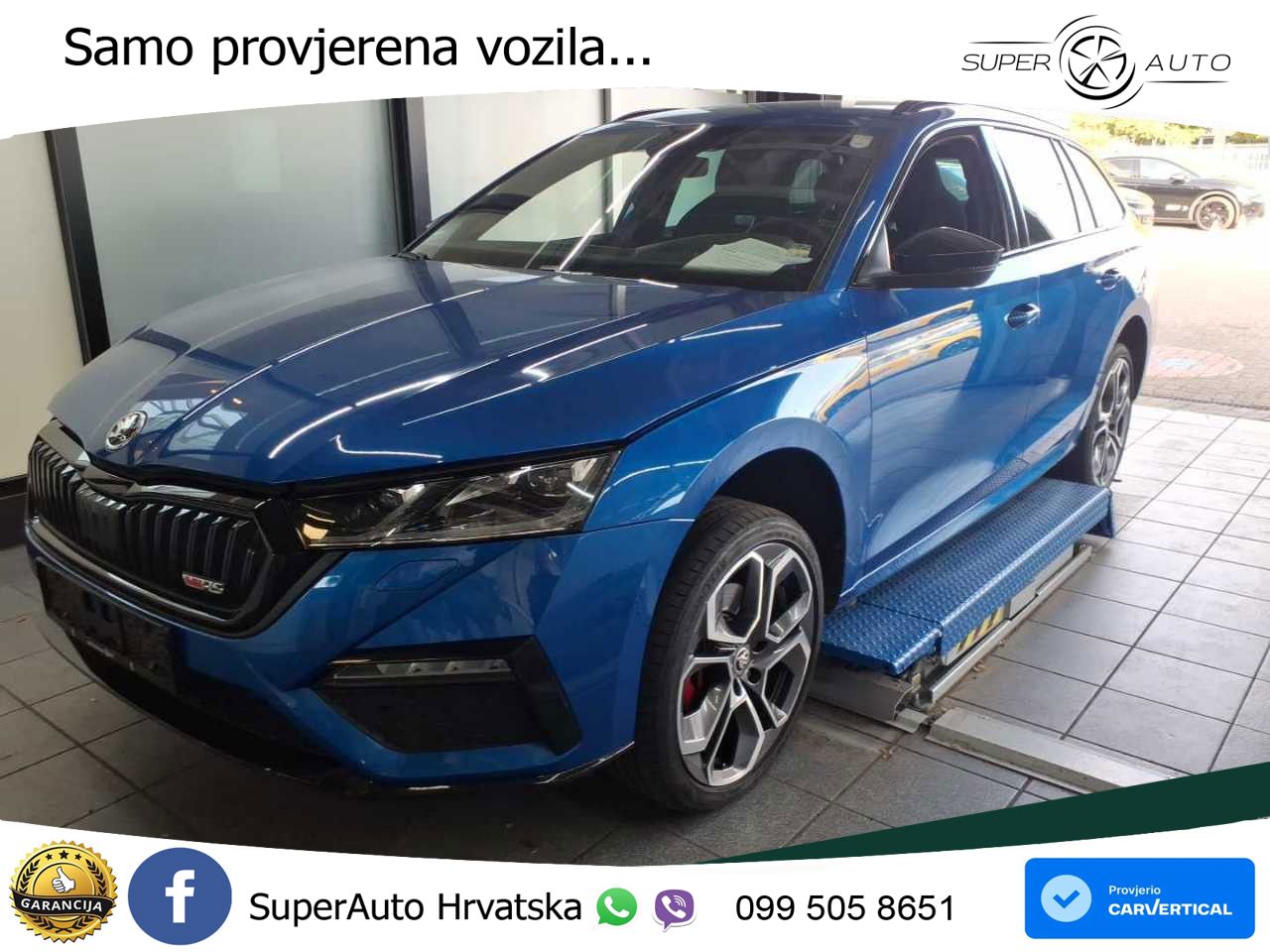 Škoda Octavia Combi RS 2.0 TDI (200 KS) 4x4 DSG LED+GR SJED+ACC