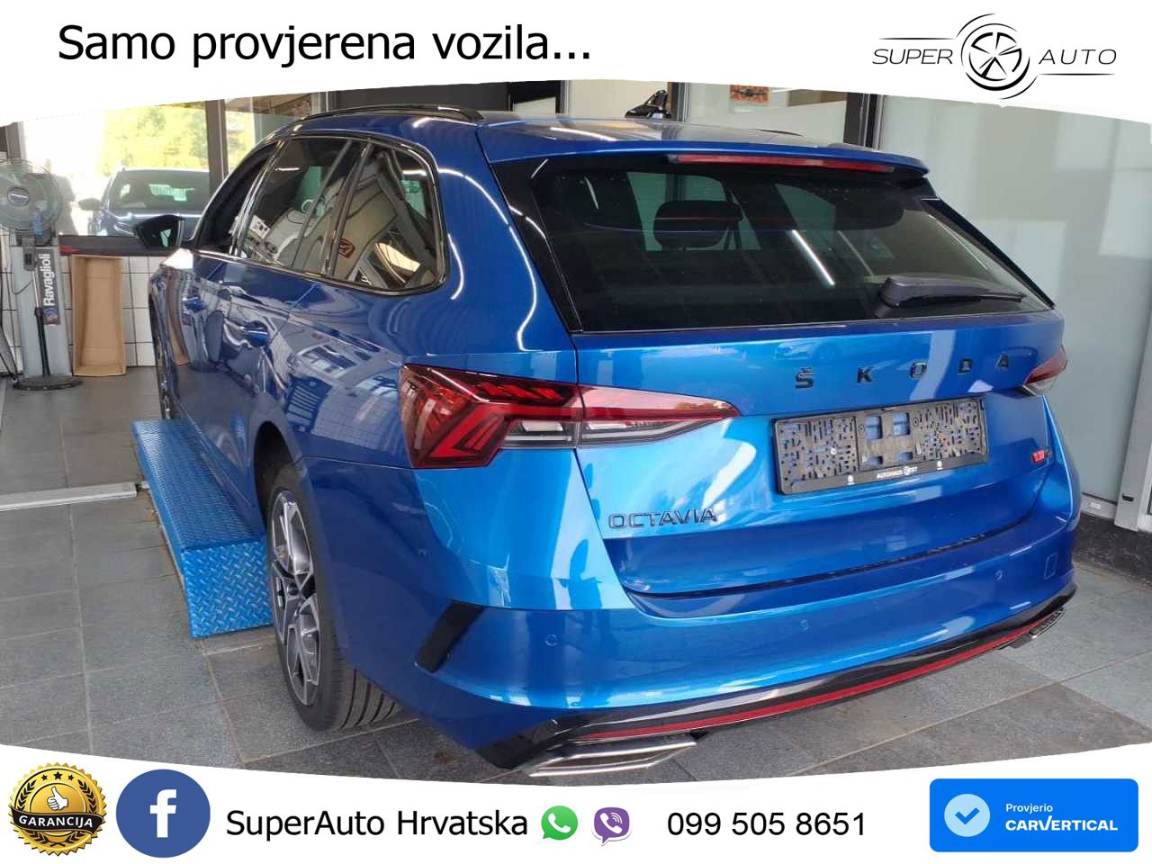 Škoda Octavia Combi RS 2.0 TDI (200 KS) 4x4 DSG LED+GR SJED+ACC