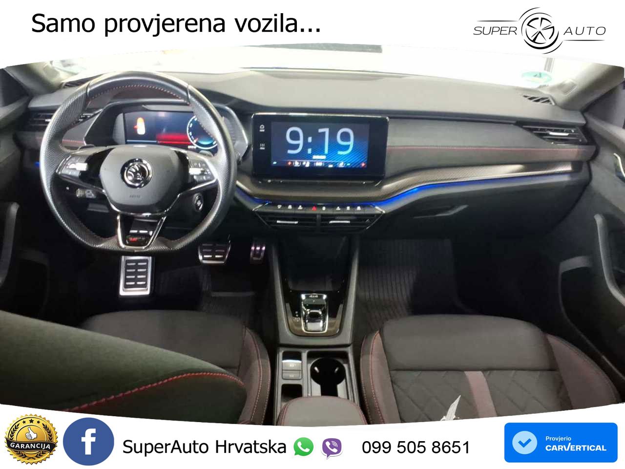 Škoda Octavia Combi RS 2.0 TDI (200 KS) 4x4 DSG LED+GR SJED+ACC