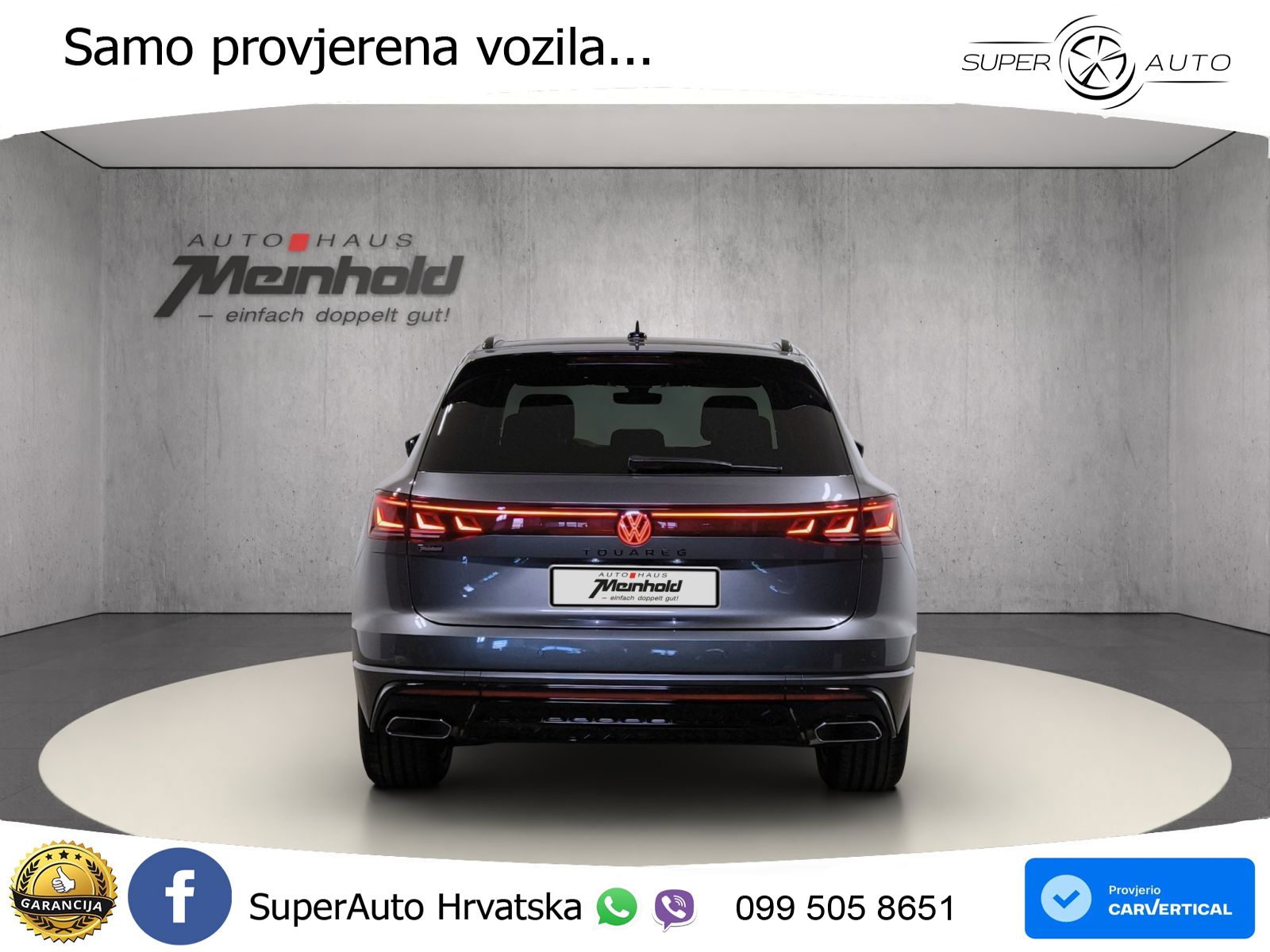 Volkswagen Touareg 3.0 V6 TDI (286 KS) 4MOTION Tiptronic ZRAČNI+ACC+GR SJED+KAM+PANO