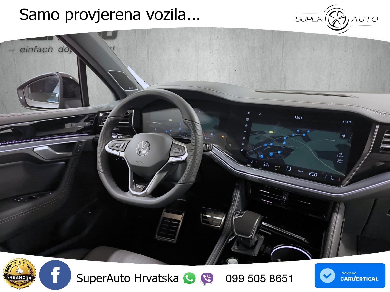 Volkswagen Touareg 3.0 V6 TDI (286 KS) 4MOTION Tiptronic ZRAČNI+ACC+GR SJED+KAM+PANO