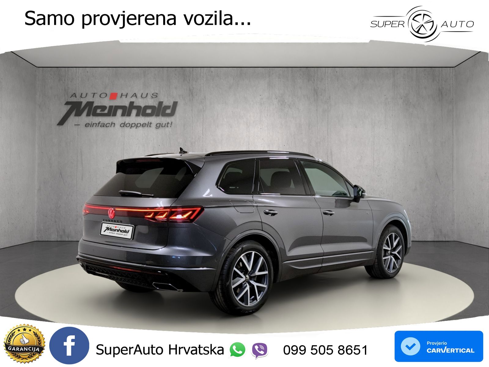Volkswagen Touareg 3.0 V6 TDI (286 KS) 4MOTION Tiptronic ZRAČNI+ACC+GR SJED+KAM+PANO