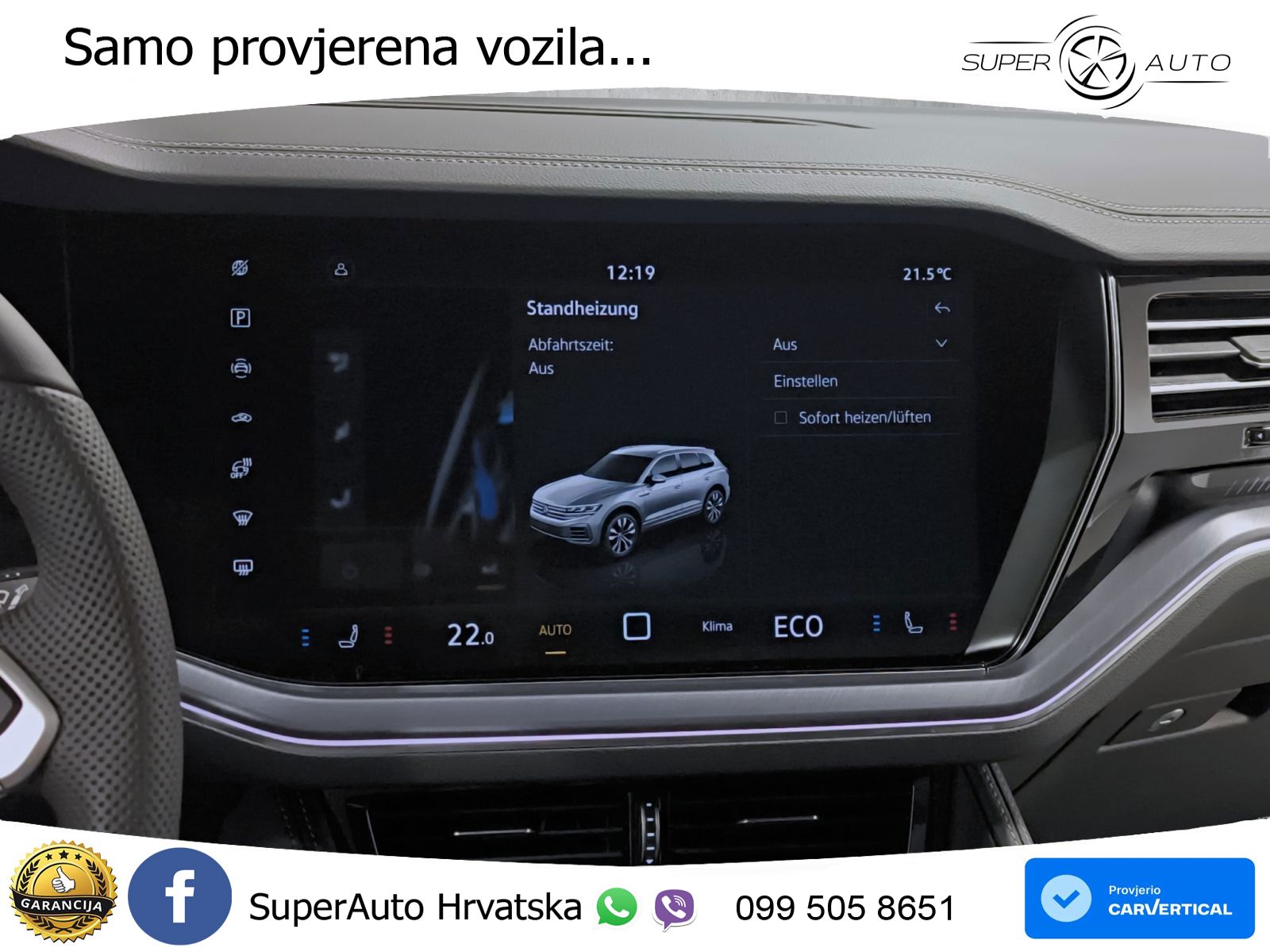 Volkswagen Touareg 3.0 V6 TDI (286 KS) 4MOTION Tiptronic ZRAČNI+ACC+GR SJED+KAM+PANO