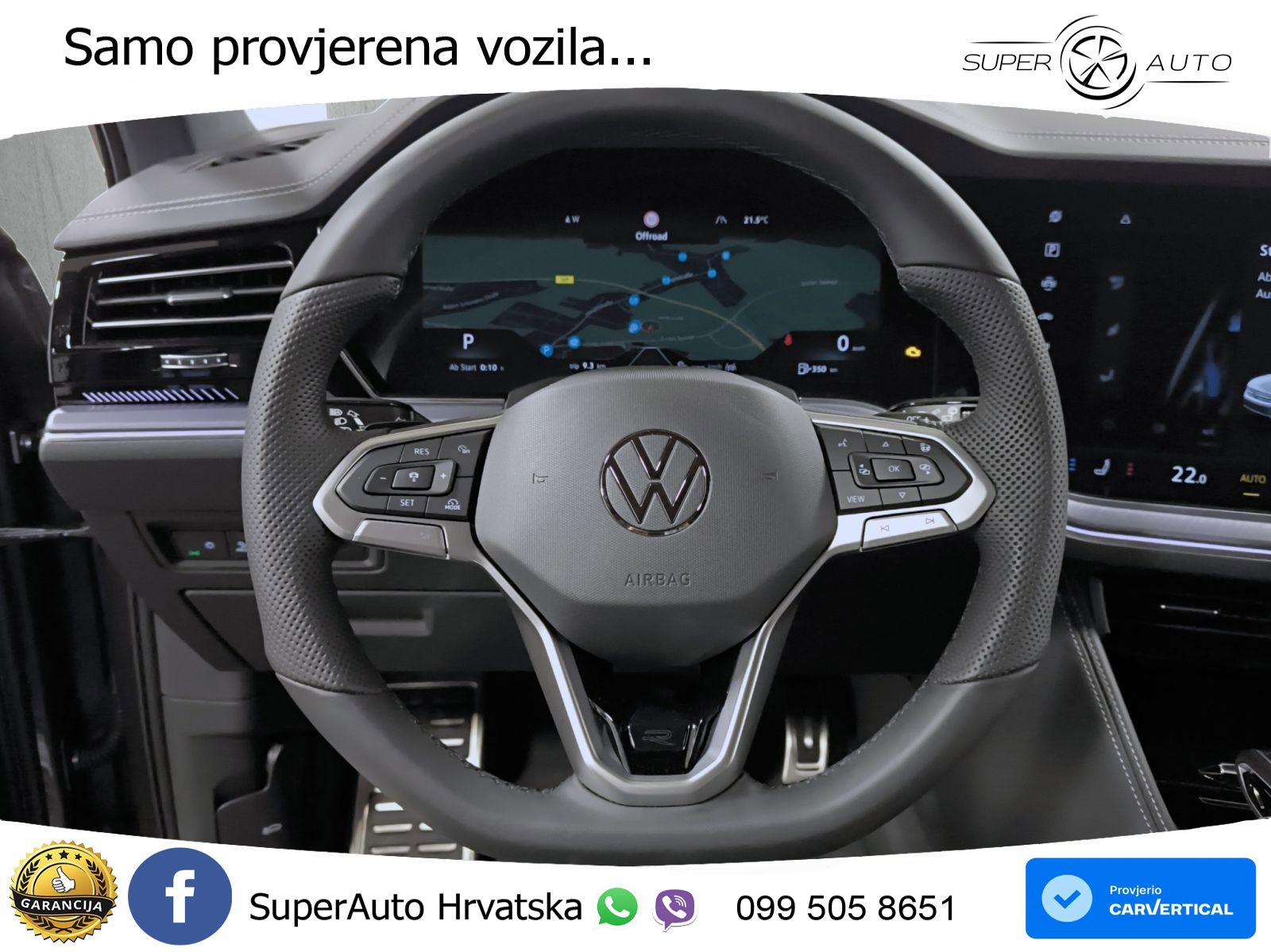 Volkswagen Touareg 3.0 V6 TDI (286 KS) 4MOTION Tiptronic ZRAČNI+ACC+GR SJED+KAM+PANO