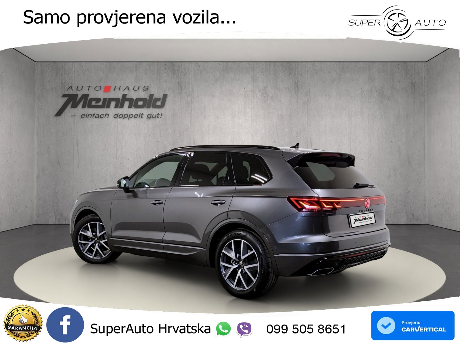 Volkswagen Touareg 3.0 V6 TDI (286 KS) 4MOTION Tiptronic ZRAČNI+ACC+GR SJED+KAM+PANO