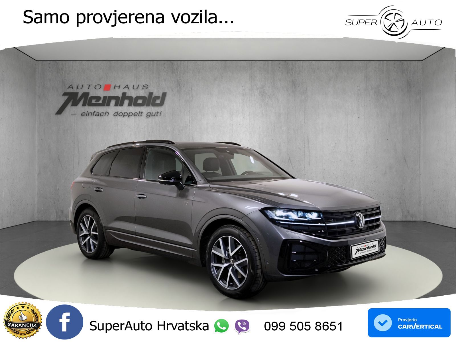 Volkswagen Touareg 3.0 V6 TDI (286 KS) 4MOTION Tiptronic ZRAČNI+ACC+GR SJED+KAM+PANO