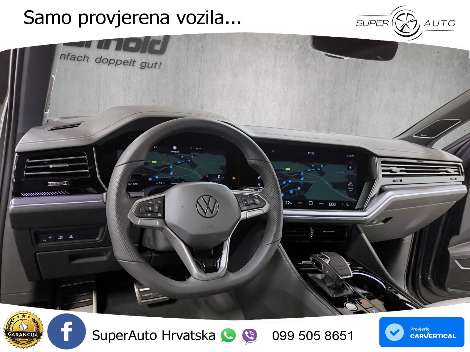 Volkswagen Touareg 3.0 V6 TDI (286 KS) 4MOTION Tiptronic ZRAČNI+ACC+GR SJED+KAM+PANO