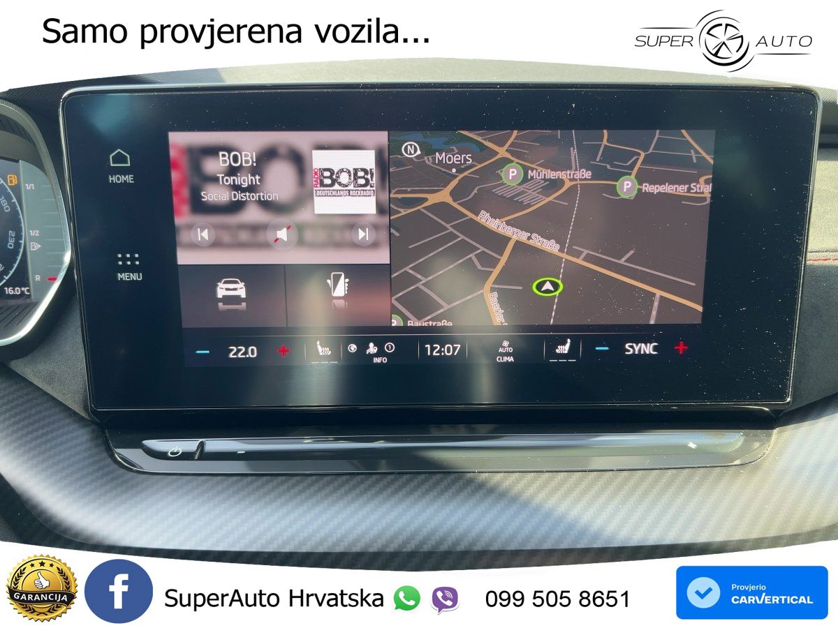 Škoda Octavia Combi RS 2.0 TDI (200 KS) DSG LED+GR SJED+ACC