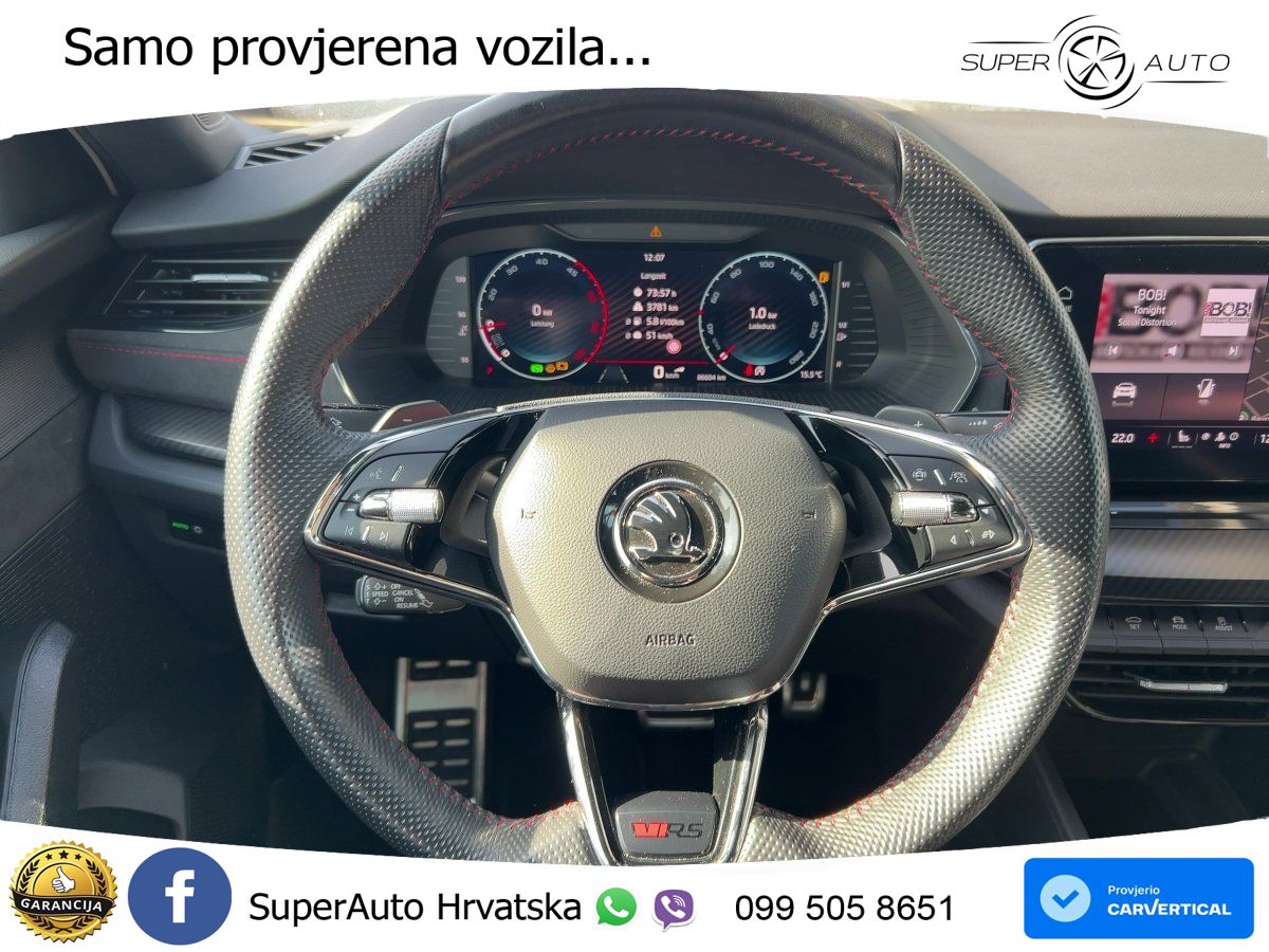 Škoda Octavia Combi RS 2.0 TDI (200 KS) DSG LED+GR SJED+ACC