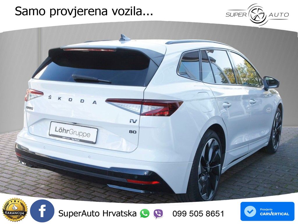 Škoda Enyaq iV 80 82 kWh (204 KS) SportLine MATRIX+GR SJED+KAM