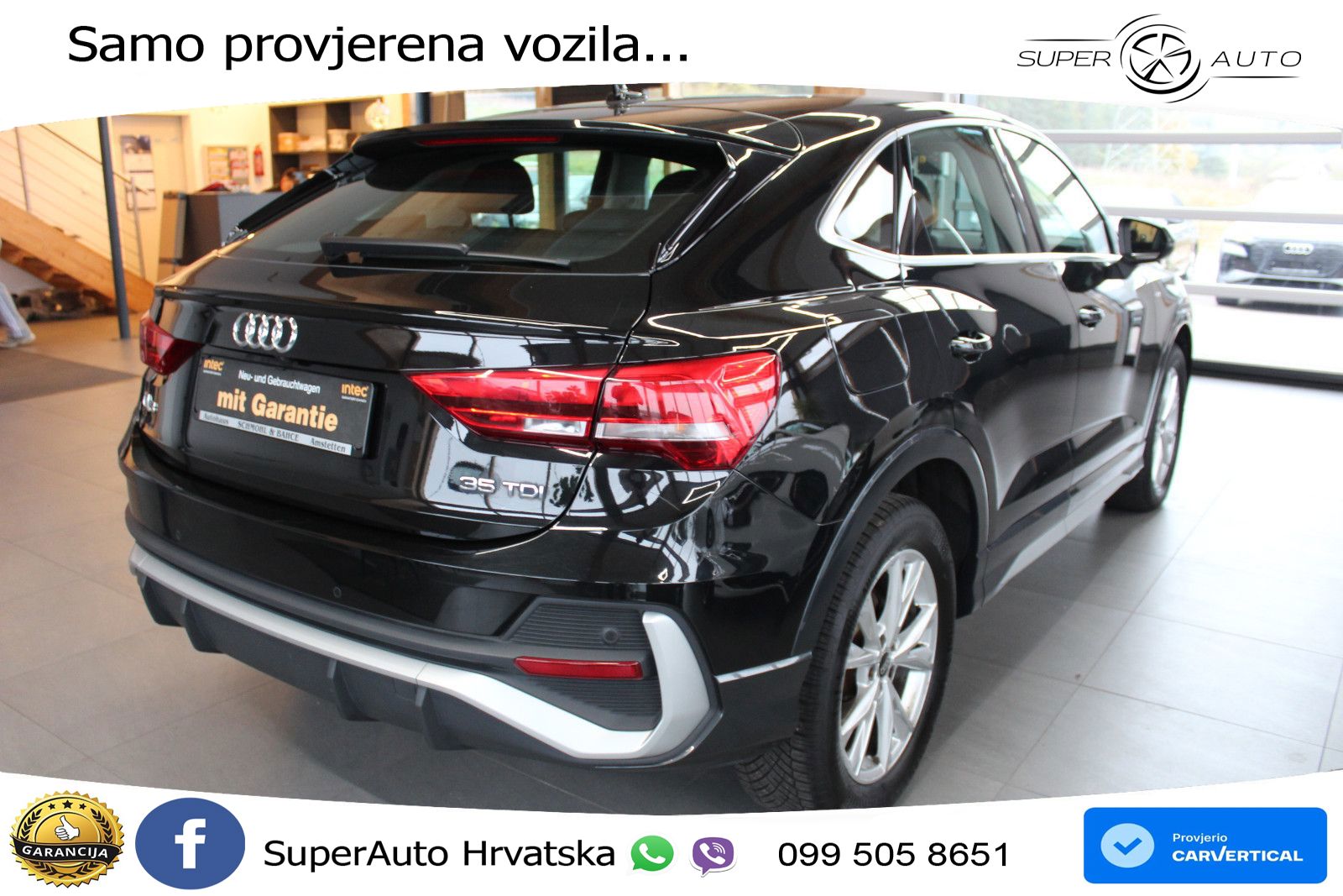 Audi Q3 Sportback 35 TDI (150 KS) S tronic S line LED+GR SJED+ACC
