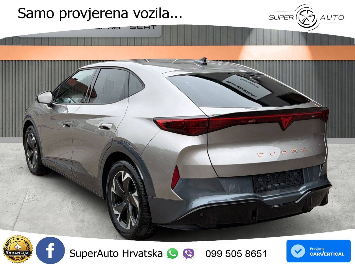 Cupra Tavascan 82 kWh (286 KS) LED+GR SJED+ACC
