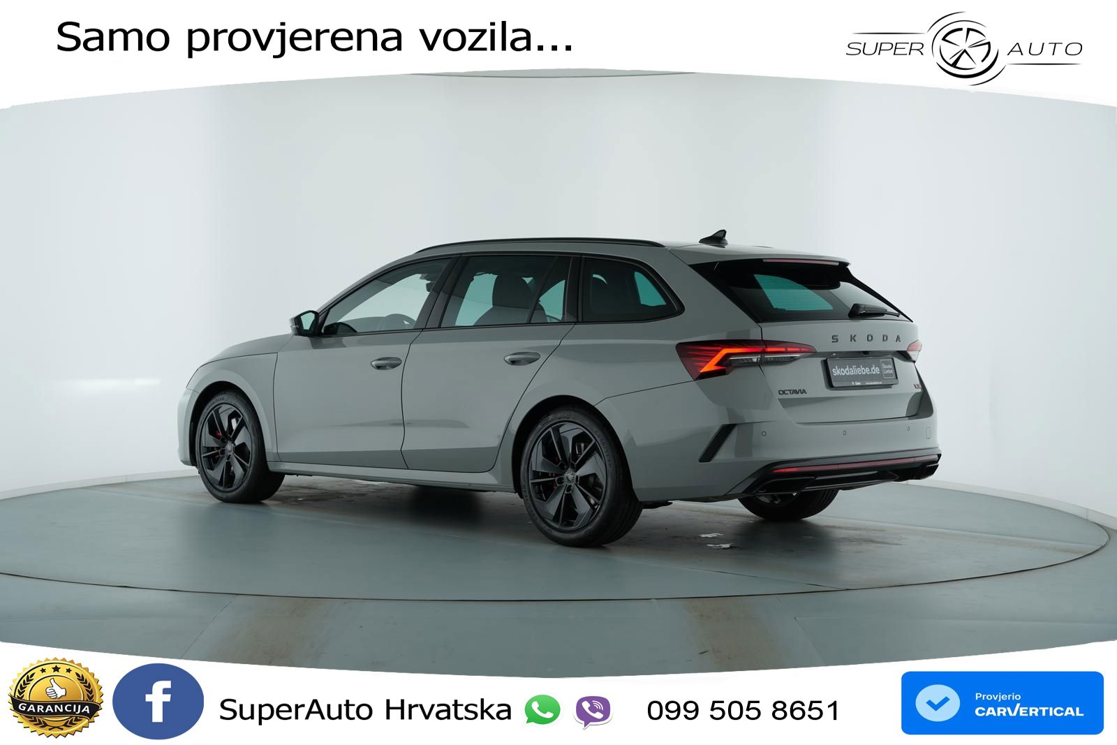 Škoda Octavia Combi RS 2.0 TSI (265 KS) DSG MATRIX+GR SJED+KAM
