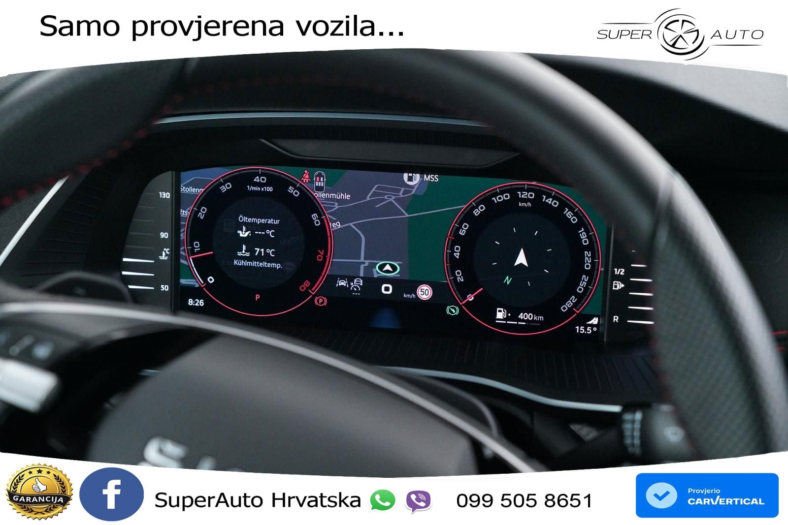 Škoda Octavia Combi RS 2.0 TSI (265 KS) DSG MATRIX+GR SJED+KAM