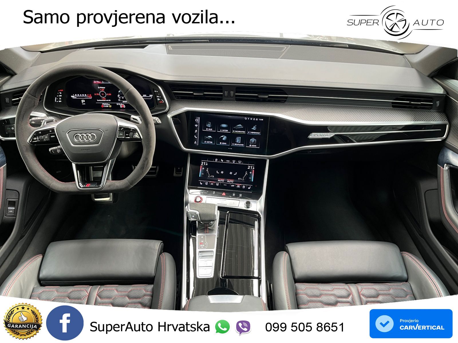 Audi RS6 Avant 4.0 TFSI V8 performance (630 KS)  quattro tiptronic LED+GR SJED+ACC
