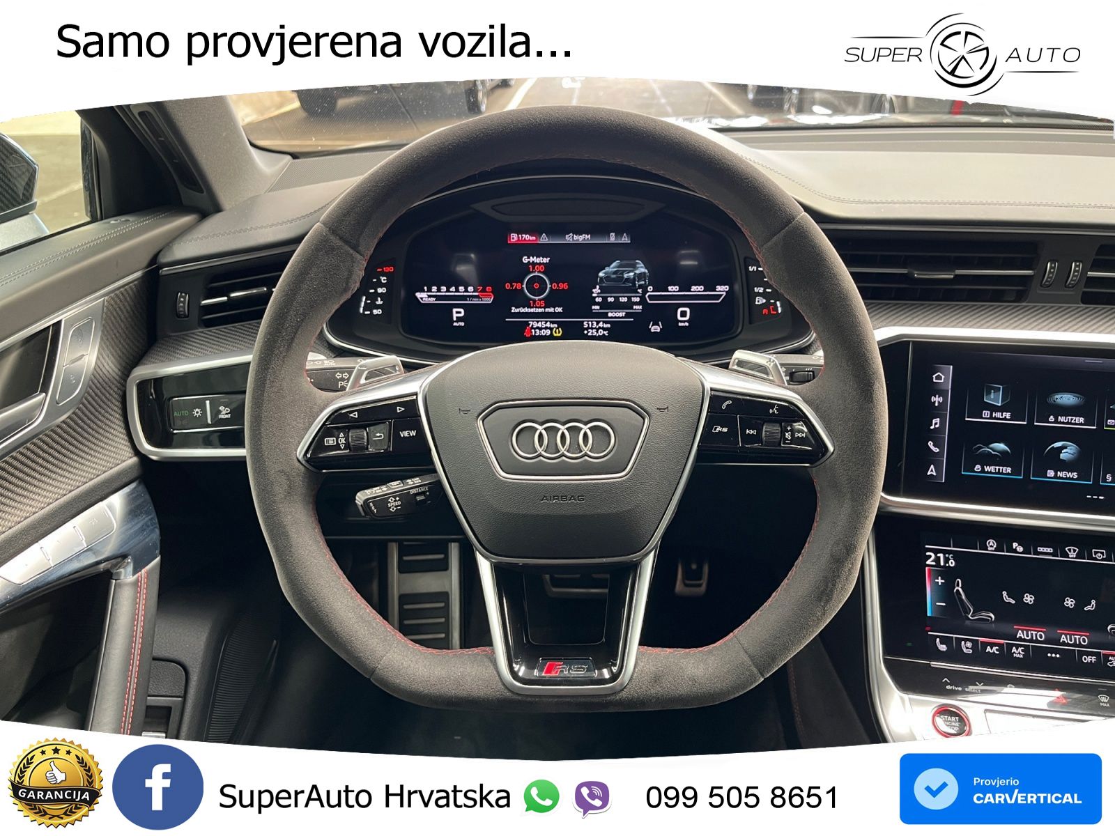 Audi RS6 Avant 4.0 TFSI V8 performance (630 KS)  quattro tiptronic LED+GR SJED+ACC