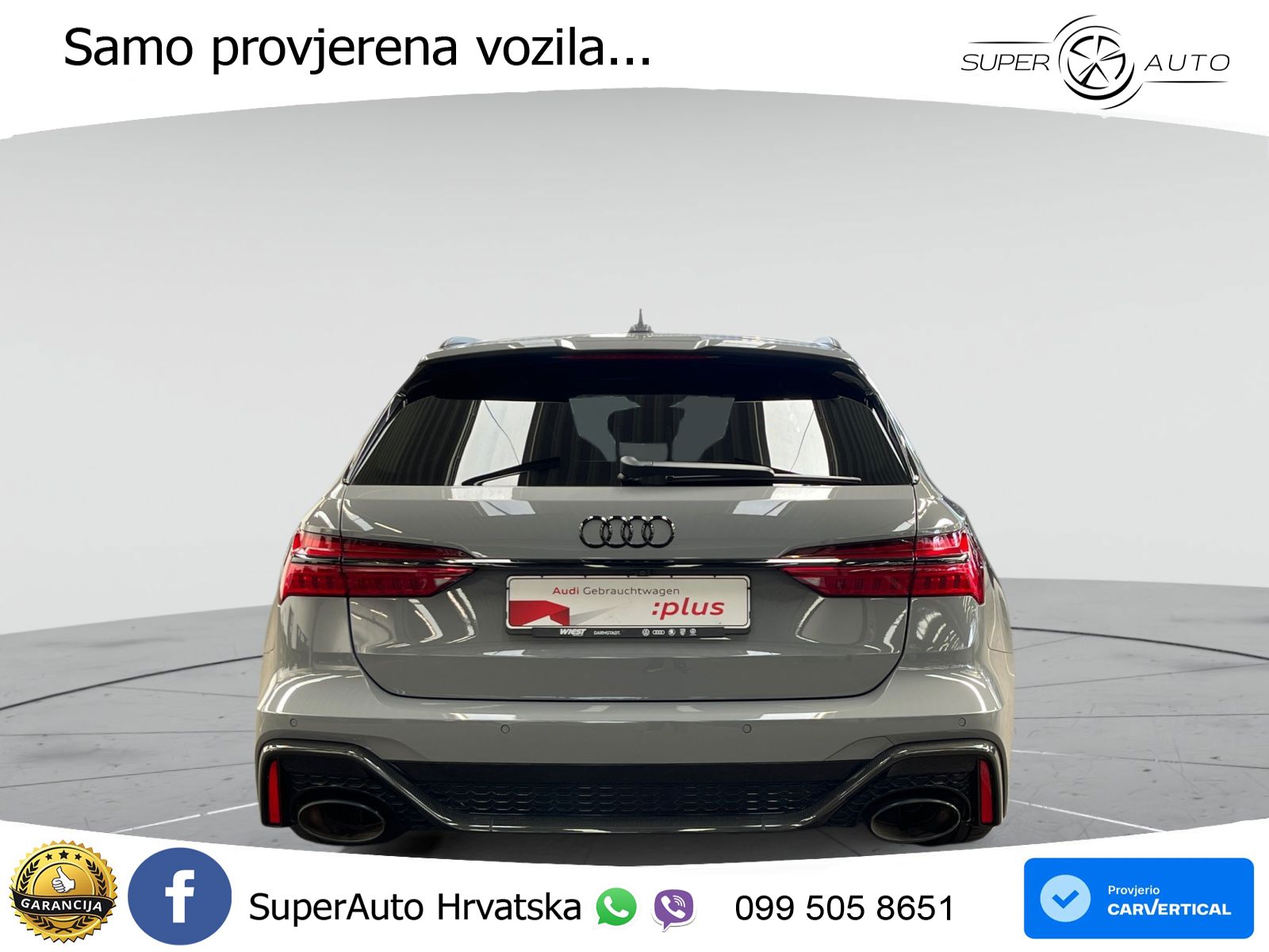 Audi RS6 Avant 4.0 TFSI V8 performance (630 KS)  quattro tiptronic LED+GR SJED+ACC