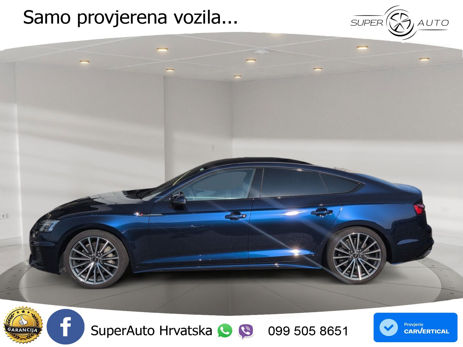 Audi A5 Sportback 45 TFSI (265 KS) quattro S tronic S line LED+GR SJED+ACC