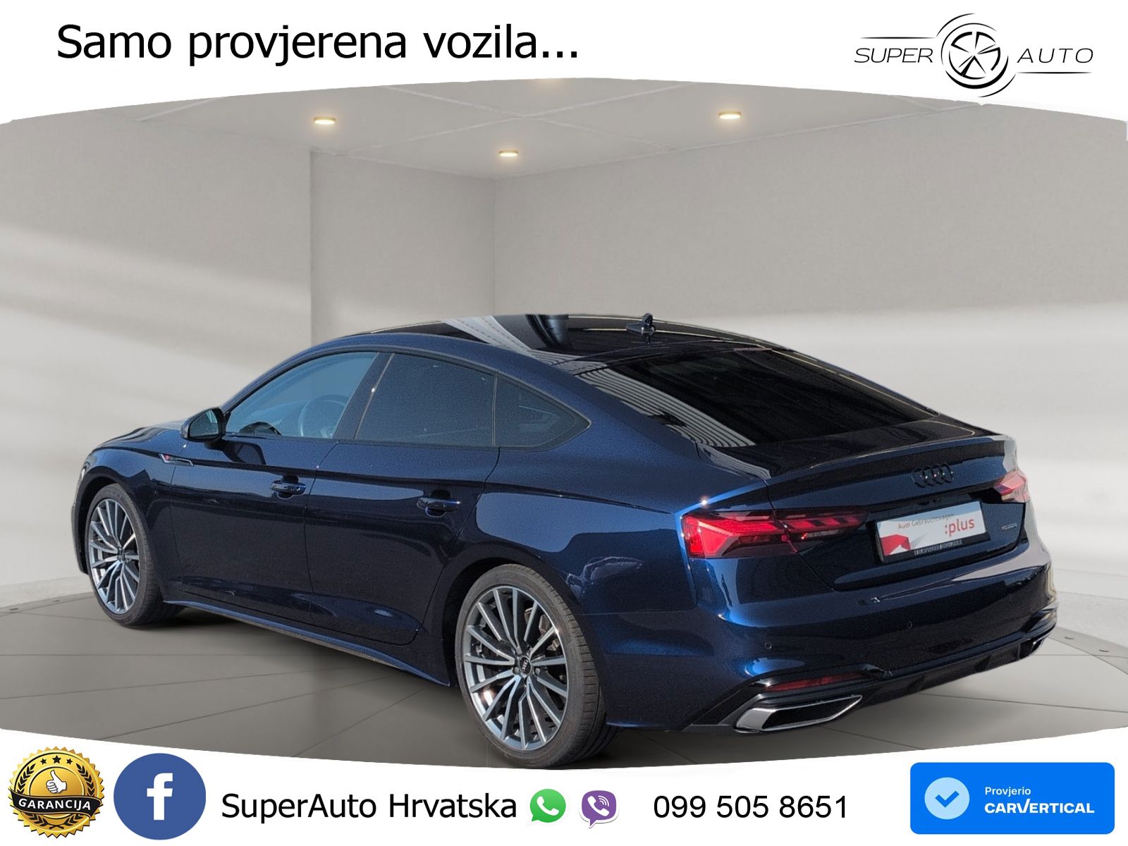 Audi A5 Sportback 45 TFSI (265 KS) quattro S tronic S line LED+GR SJED+ACC