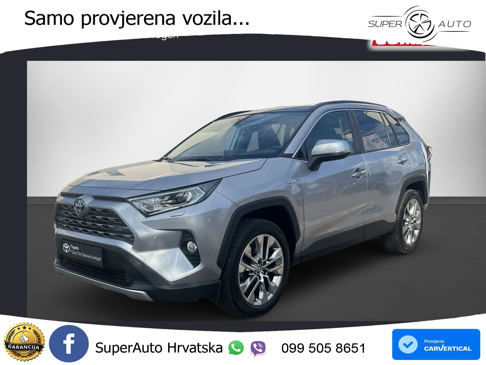 Toyota RAV4 2.5 (222 KS) Hybrid E-Four e-CVT LED+GR SJED+ACC