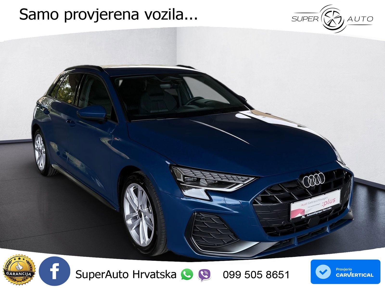 Audi A3 35 TFSI (150 KS) S line LED+GR SJED+ACC