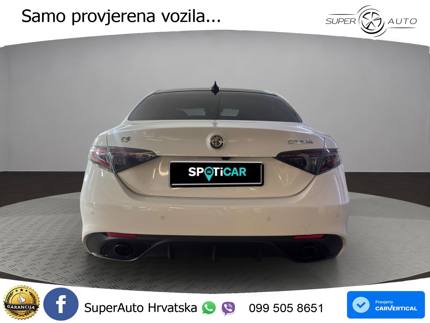 Alfa Romeo Giulia 2.2 MultiJet II (210 KS) Q4 Automatic LED+GR SJED+ACC