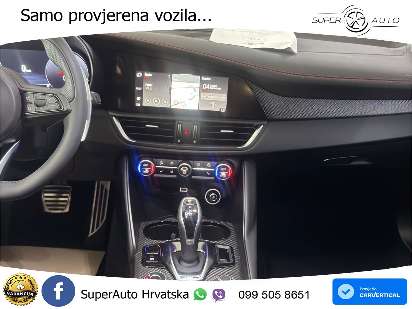 Alfa Romeo Giulia 2.2 MultiJet II (210 KS) Q4 Automatic LED+GR SJED+ACC