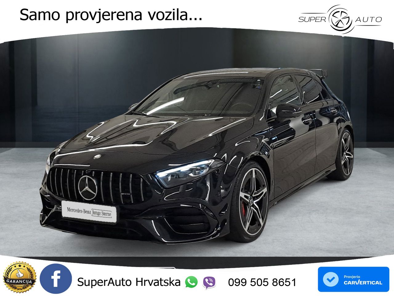 Mercedes-Benz AMG A 45 S 4MATIC+ AMG SPEEDSHIFT DCT 8G ACC+GR SJED+360+PANO