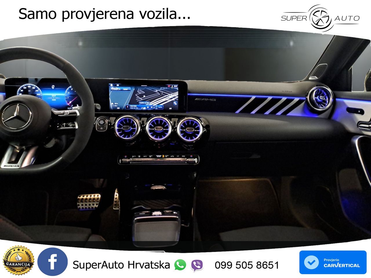 Mercedes-Benz AMG A 45 S 4MATIC+ AMG SPEEDSHIFT DCT 8G ACC+GR SJED+360+PANO