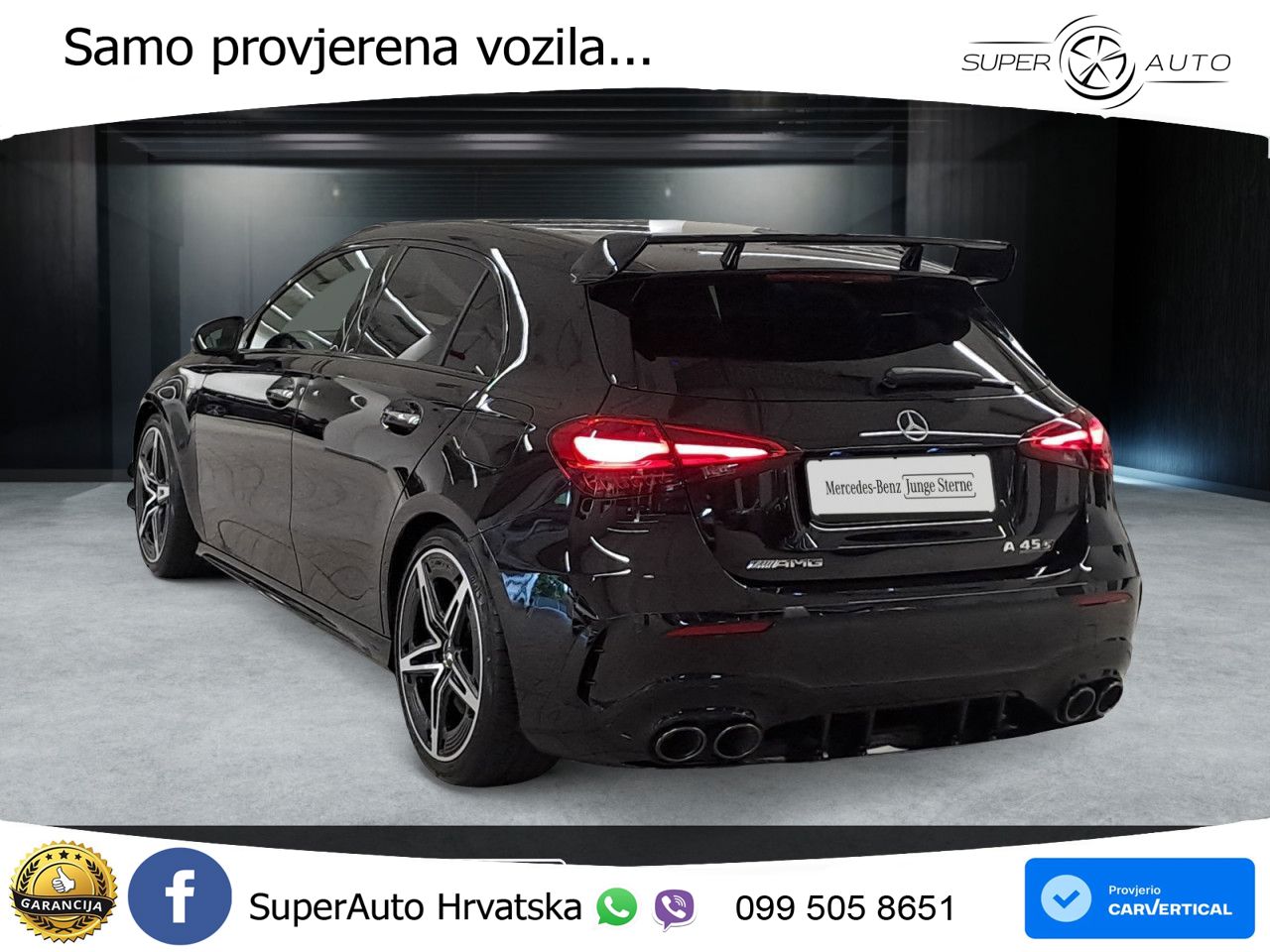 Mercedes-Benz AMG A 45 S 4MATIC+ AMG SPEEDSHIFT DCT 8G ACC+GR SJED+360+PANO