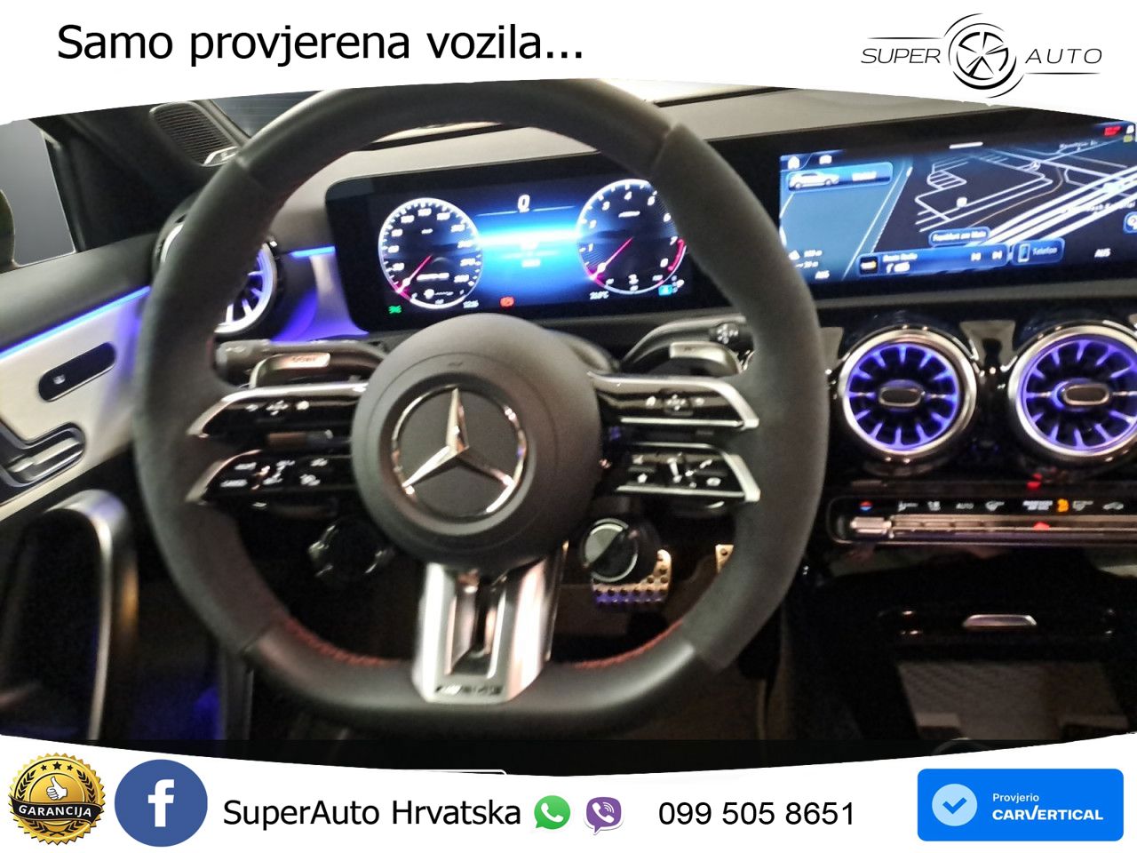 Mercedes-Benz AMG A 45 S 4MATIC+ AMG SPEEDSHIFT DCT 8G ACC+GR SJED+360+PANO