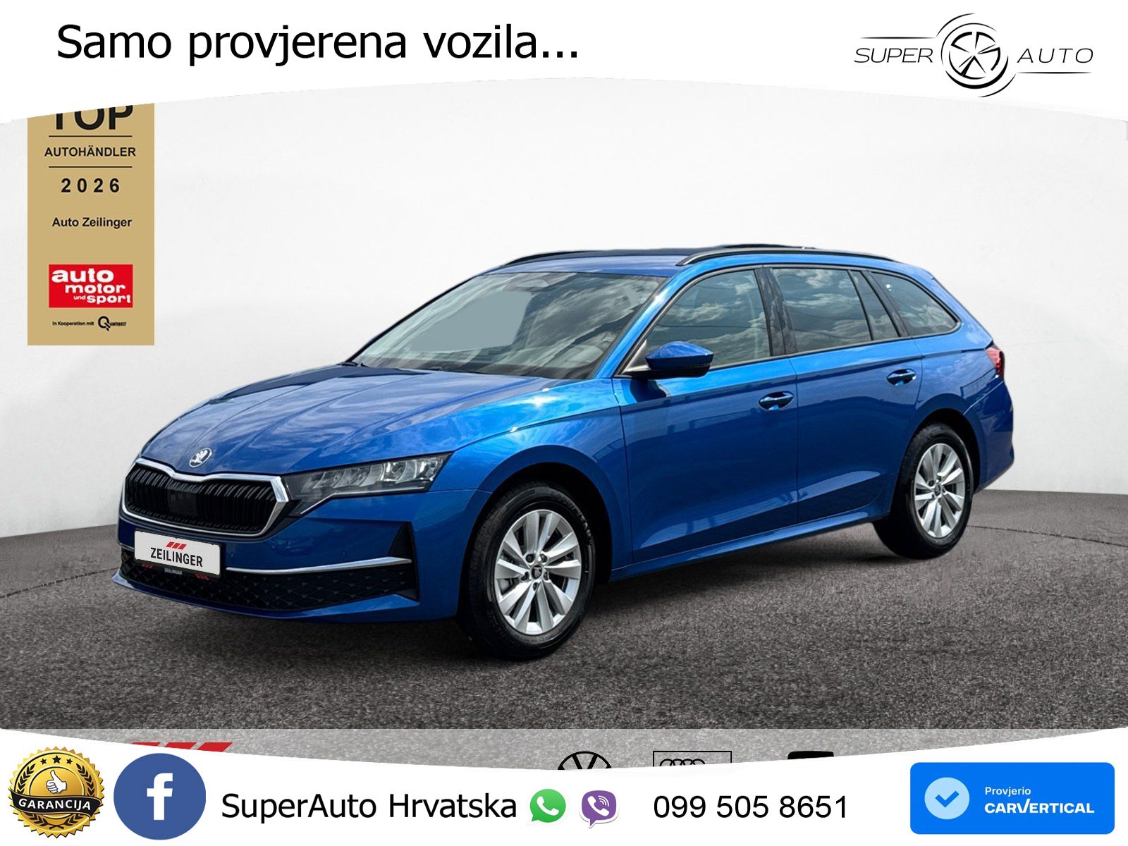 Škoda Octavia Combi 2.0 TDI (150 KS) DSG Selection LED+GR SJED+ACC