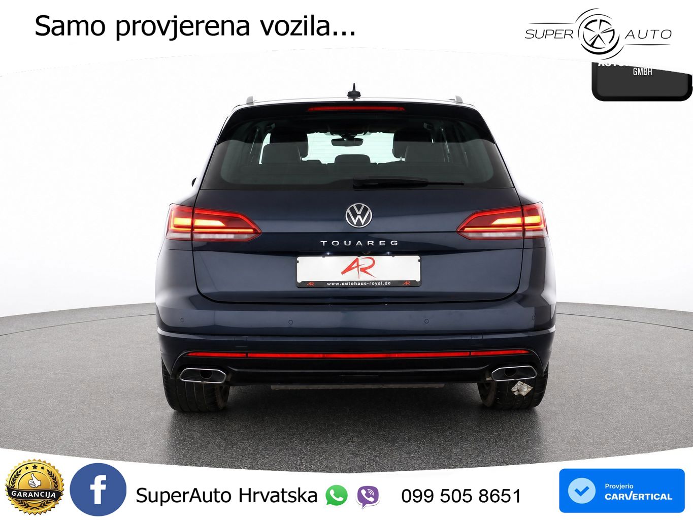 Volkswagen Touareg 3.0 V6 TDI (286 KS) 4MOTION Tiptronic R-Line ZRAČNI+ACC+GR SJED+KAM+PANO