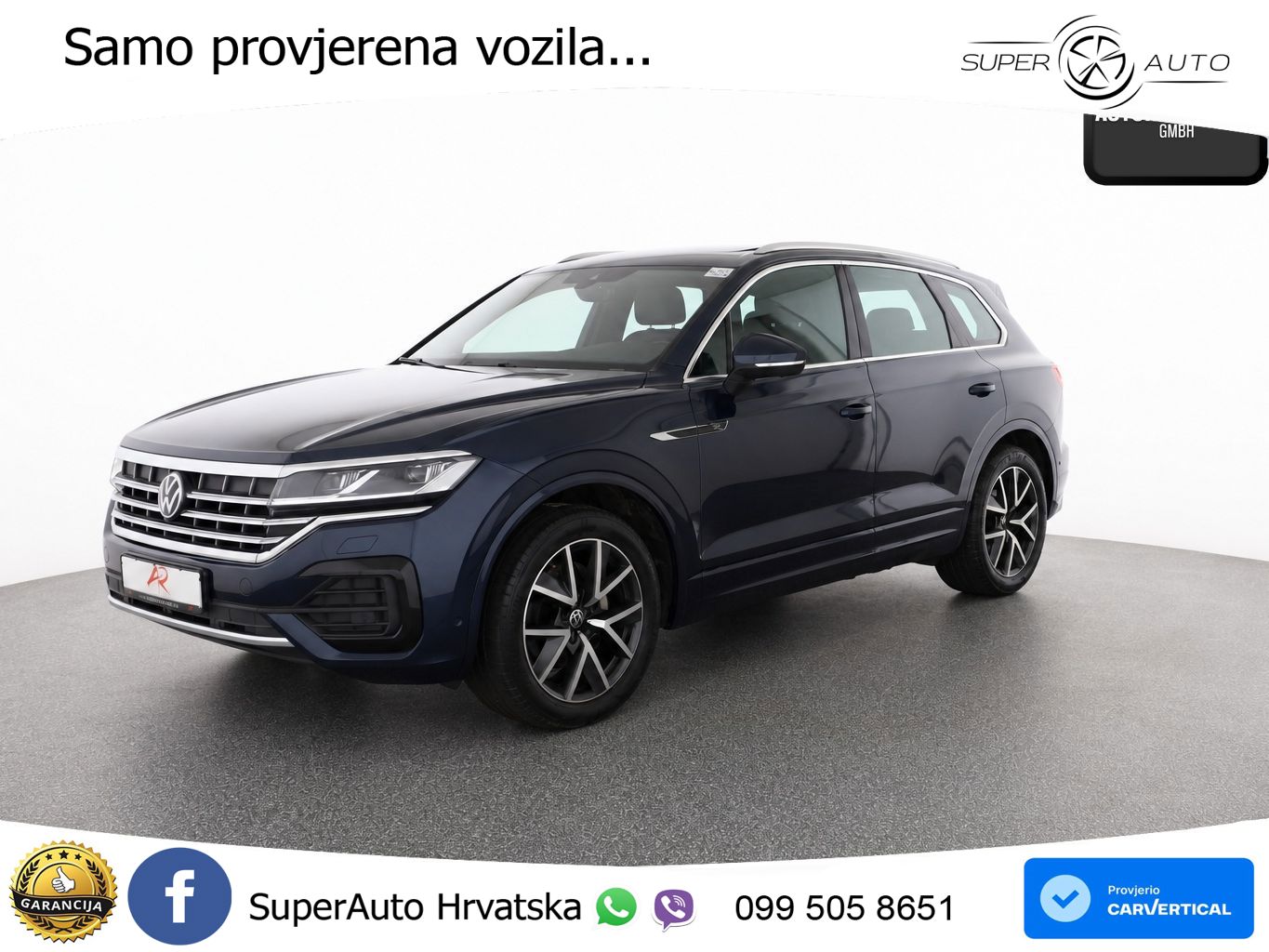 Volkswagen Touareg 3.0 V6 TDI (286 KS) 4MOTION Tiptronic R-Line ZRAČNI+ACC+GR SJED+KAM+PANO