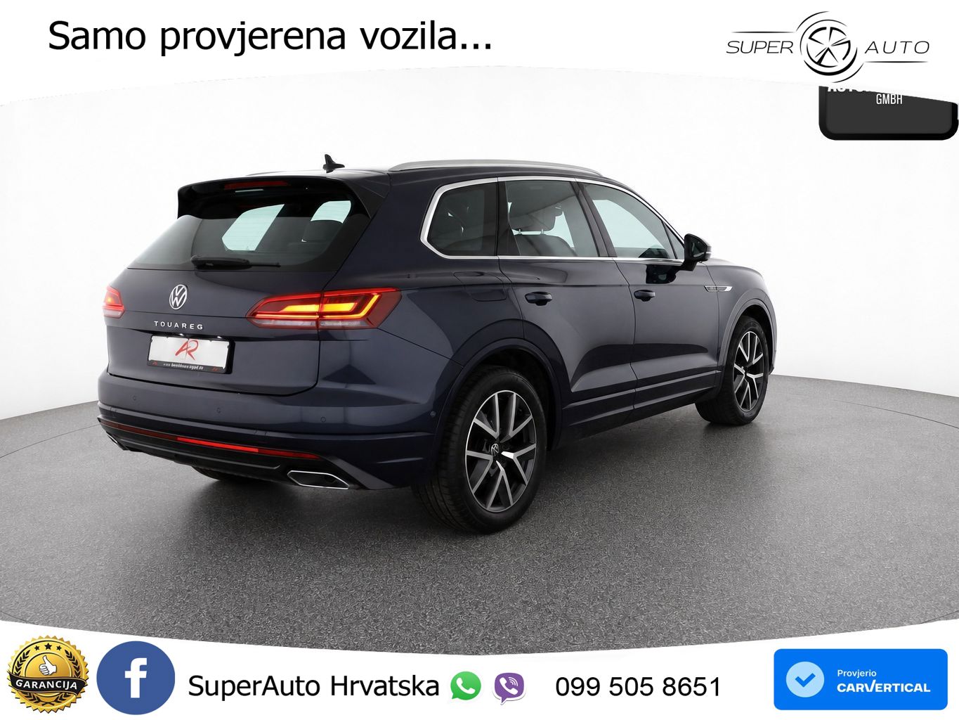 Volkswagen Touareg 3.0 V6 TDI (286 KS) 4MOTION Tiptronic R-Line ZRAČNI+ACC+GR SJED+KAM+PANO