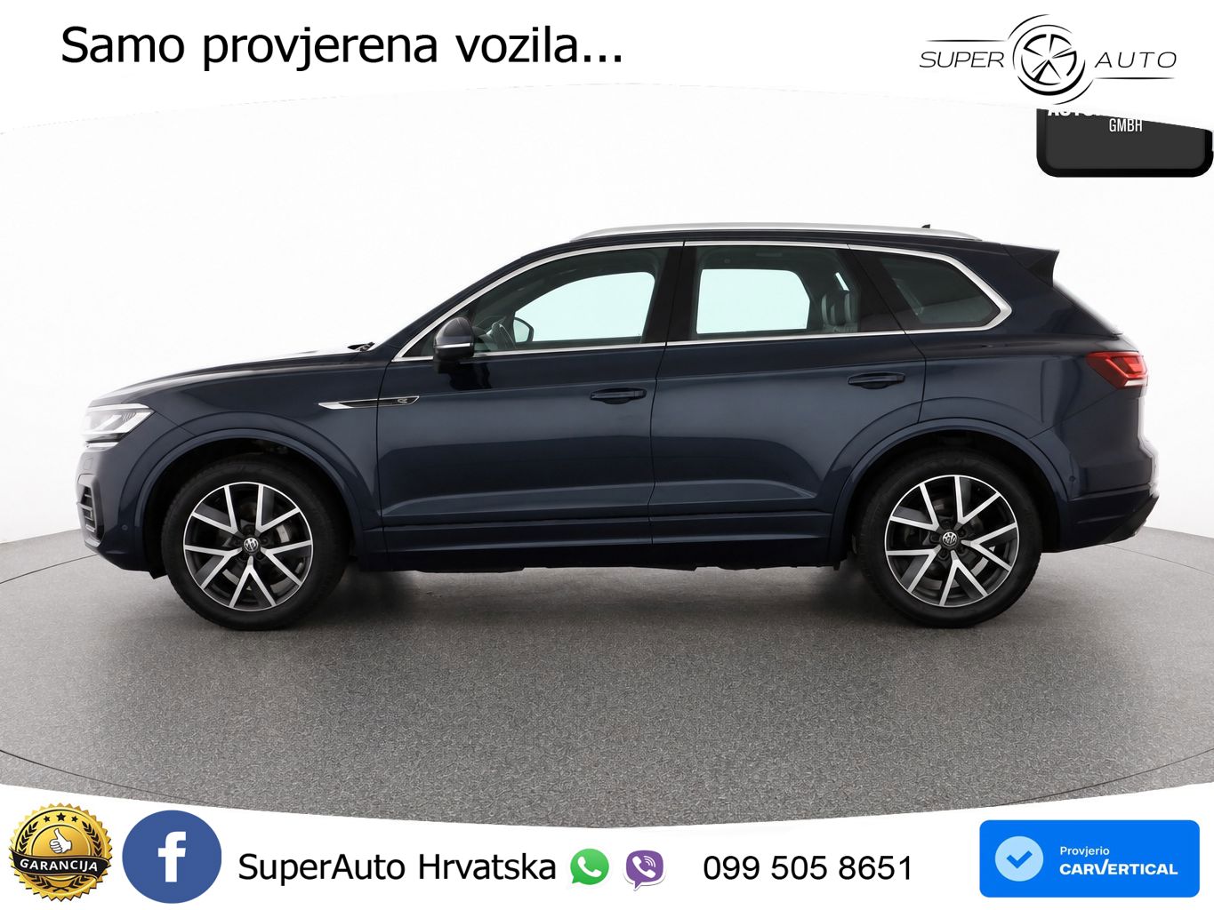 Volkswagen Touareg 3.0 V6 TDI (286 KS) 4MOTION Tiptronic R-Line ZRAČNI+ACC+GR SJED+KAM+PANO