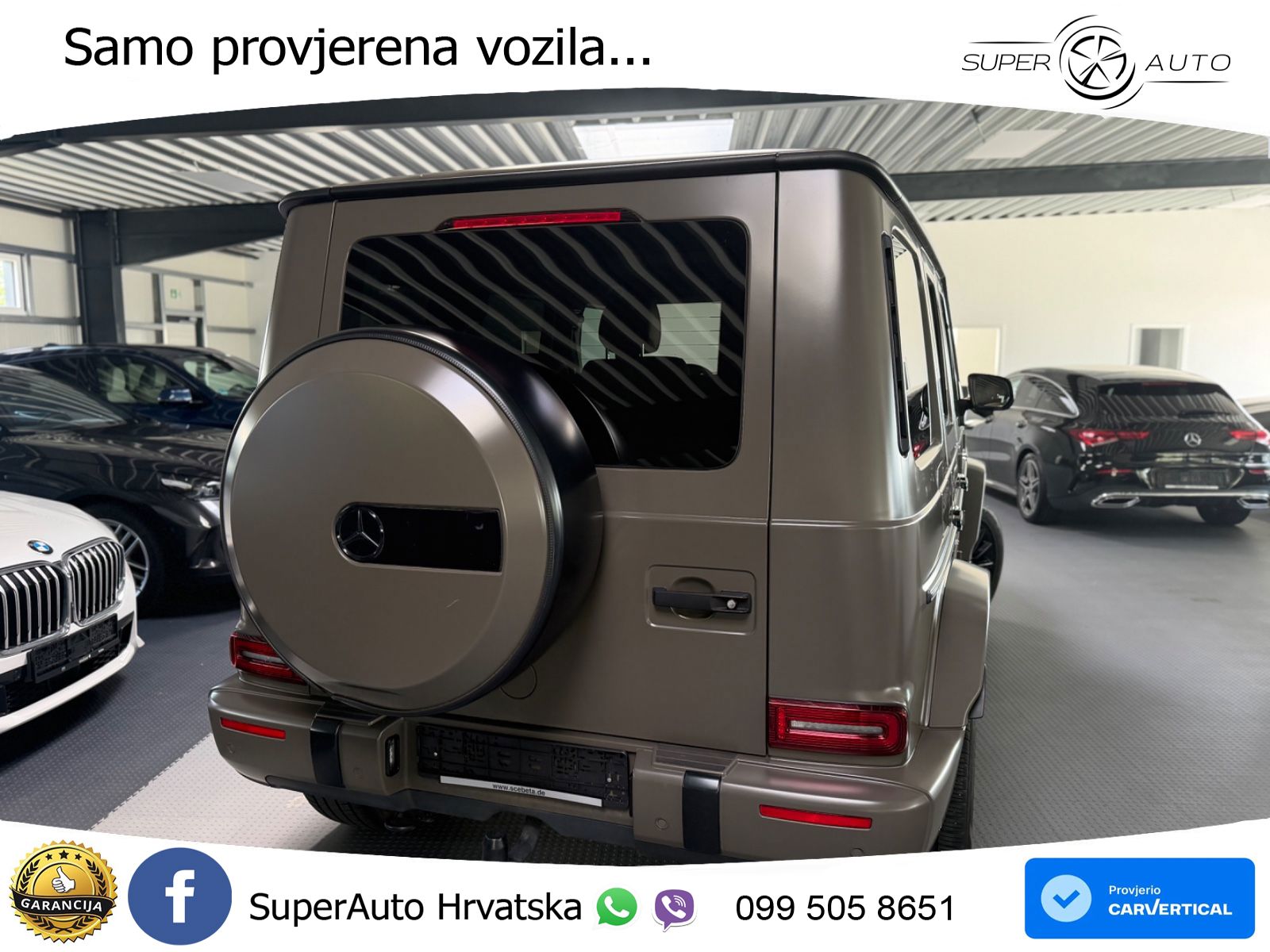 Mercedes G 500 Long V8 (422 KS) 4MATIC 9G-TRONIC AMG ACC+GR SJED+360+PANO