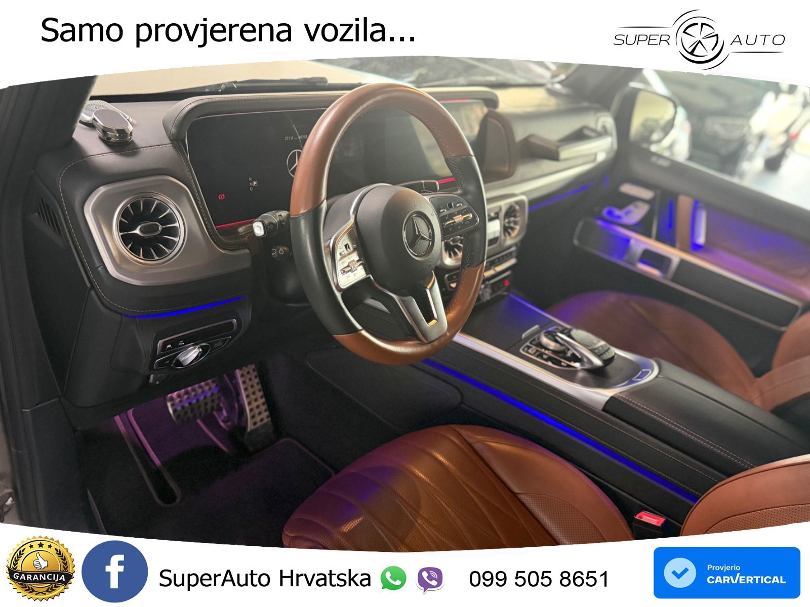 Mercedes G 500 Long V8 (422 KS) 4MATIC 9G-TRONIC AMG ACC+GR SJED+360+PANO