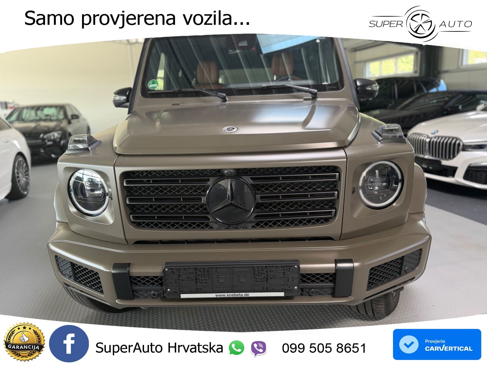 Mercedes G 500 Long V8 (422 KS) 4MATIC 9G-TRONIC AMG ACC+GR SJED+360+PANO