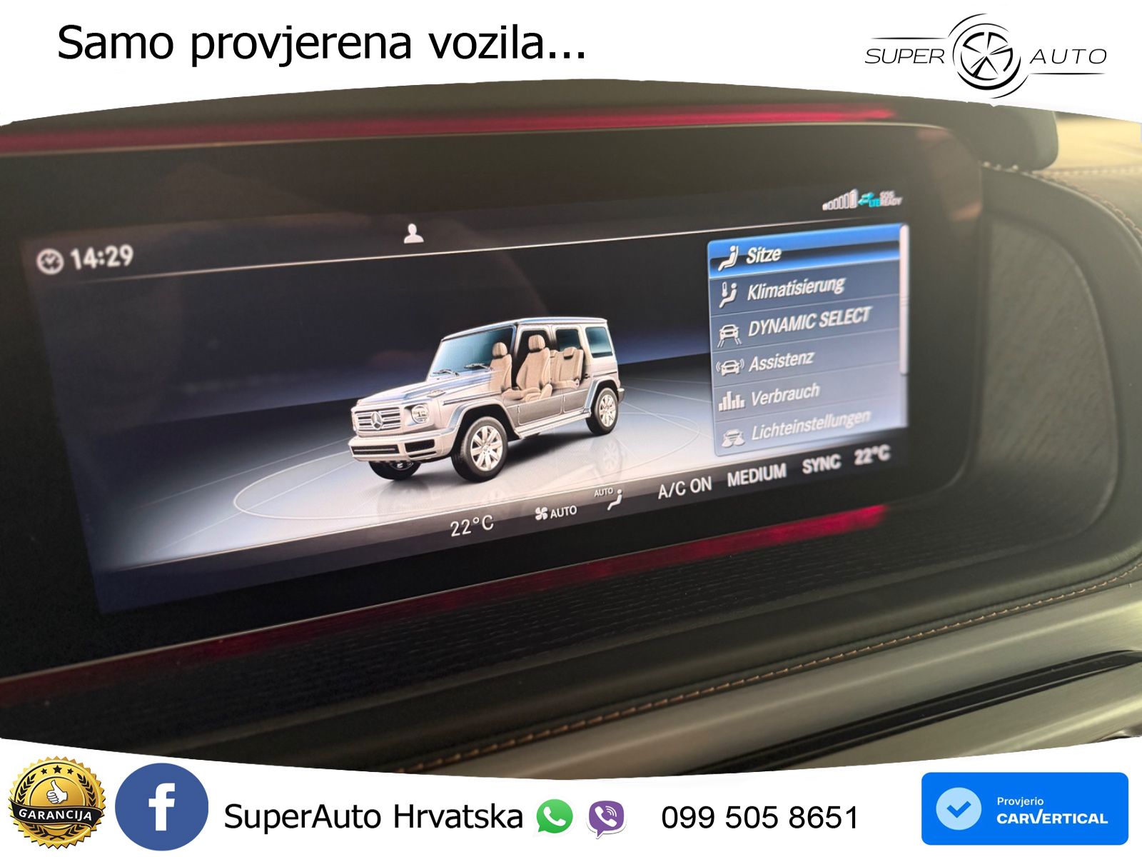 Mercedes G 500 Long V8 (422 KS) 4MATIC 9G-TRONIC AMG ACC+GR SJED+360+PANO