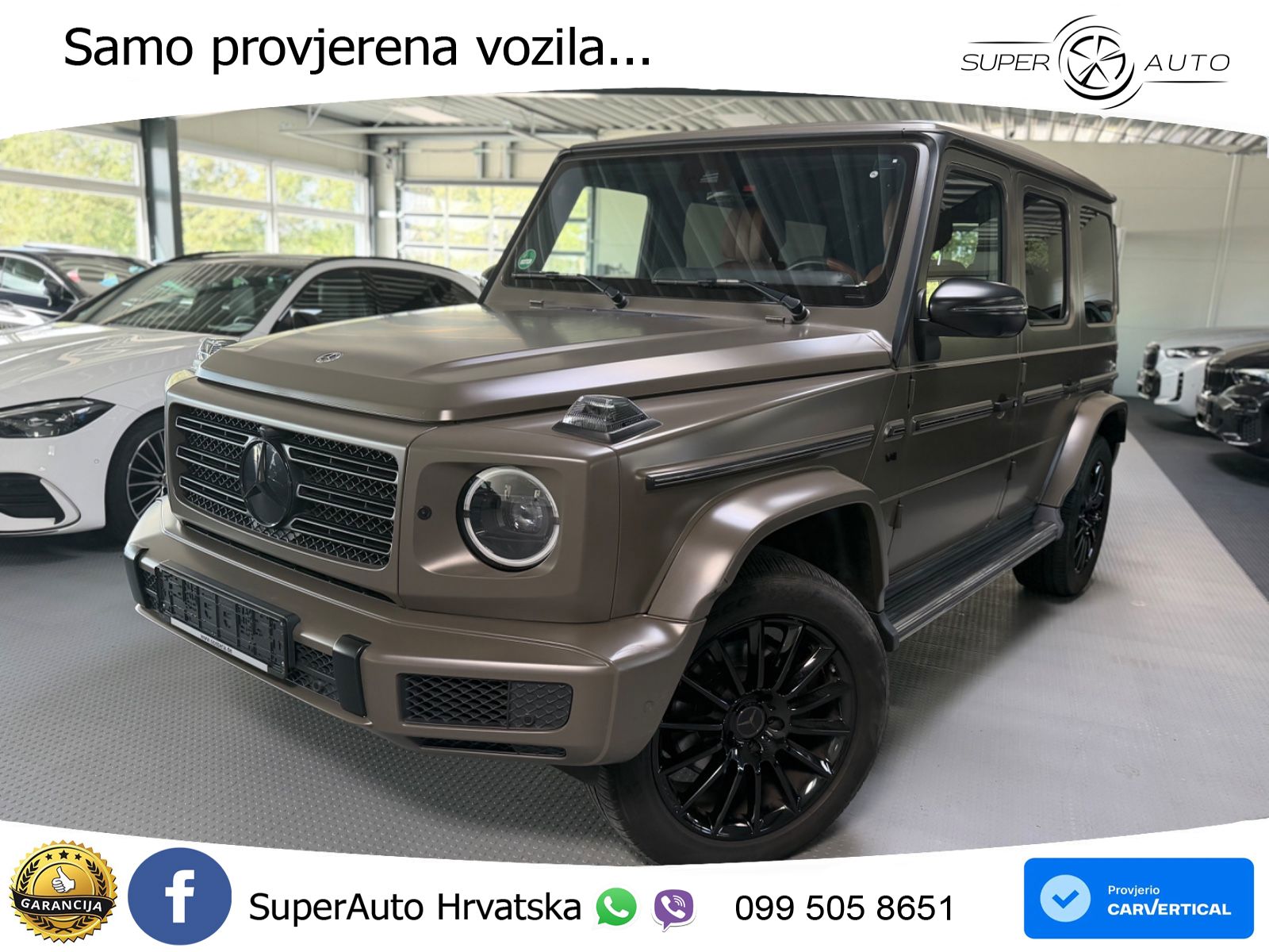 Mercedes G 500 Long V8 (422 KS) 4MATIC 9G-TRONIC AMG ACC+GR SJED+360+PANO