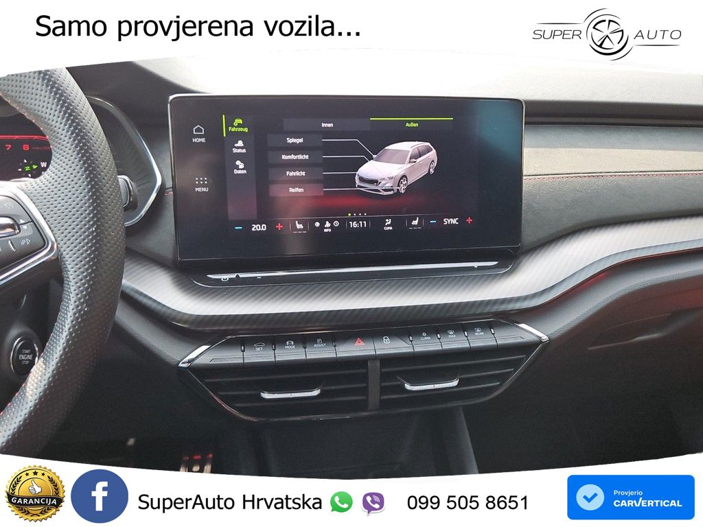 Škoda Octavia Combi RS 2.0 TSI (245 KS) DSG LED+GR SJED+ACC
