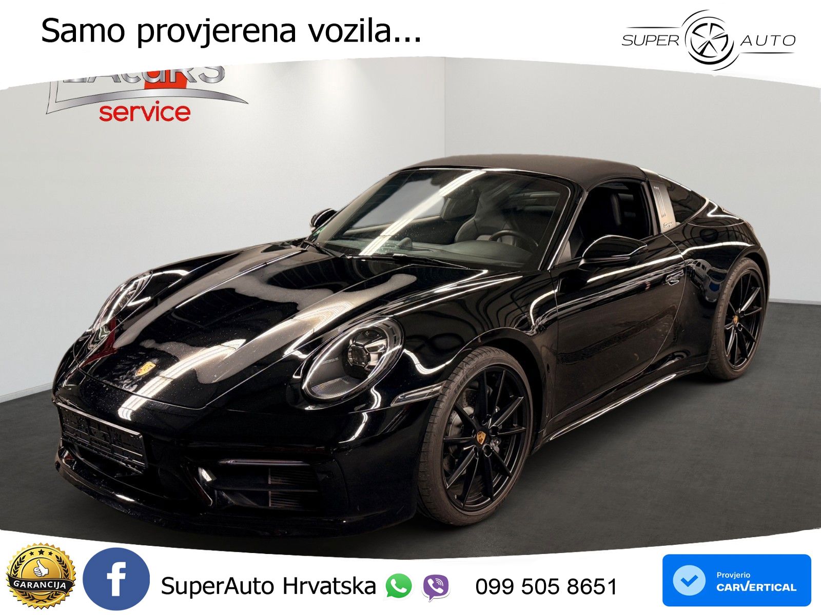 Porsche 911 Targa 4 3.0 (385 KS) PDK ZRAČNI+ACC+GR SJED+KAM