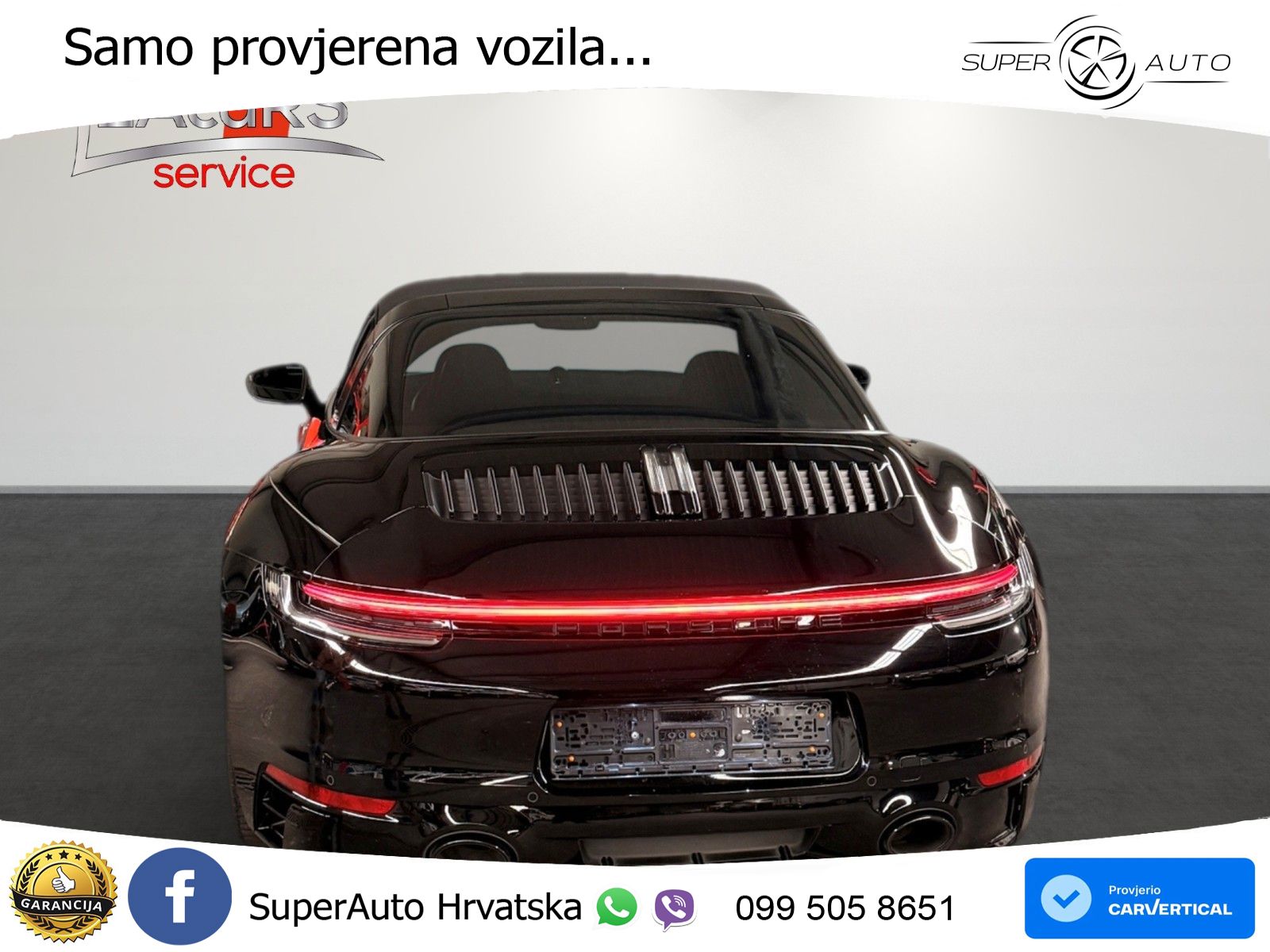 Porsche 911 Targa 4 3.0 (385 KS) PDK ZRAČNI+ACC+GR SJED+KAM