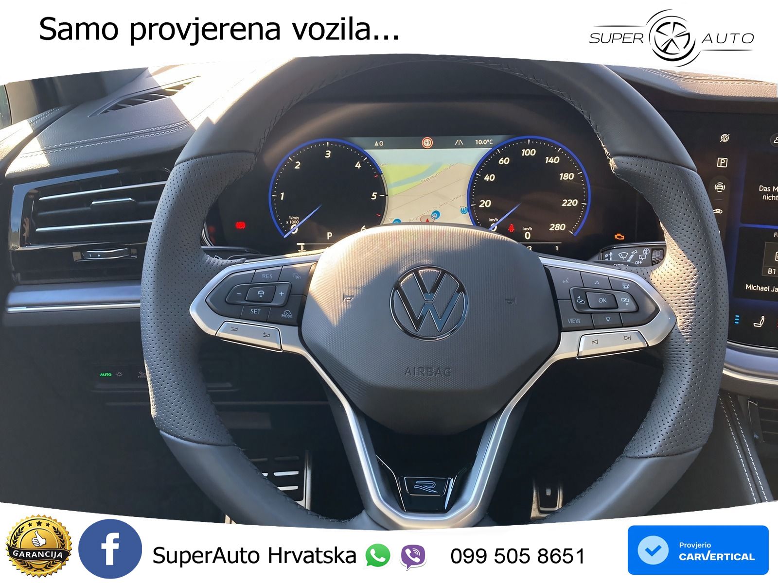 Volkswagen Touareg 3.0 V6 TDI (286 KS) 4MOTION Tiptronic ZRAČNI+ACC+GR SJED+KAM+PANO