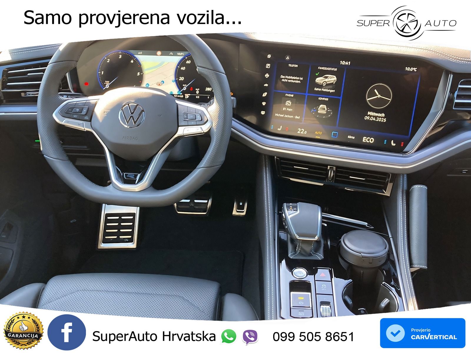 Volkswagen Touareg 3.0 V6 TDI (286 KS) 4MOTION Tiptronic ZRAČNI+ACC+GR SJED+KAM+PANO
