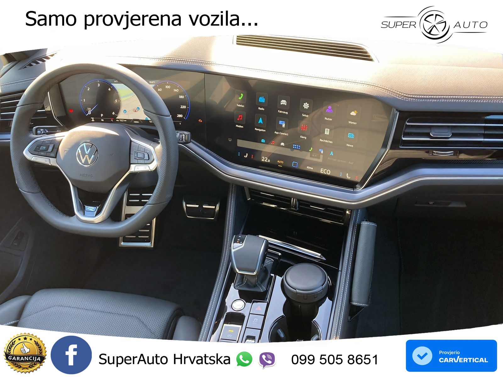 Volkswagen Touareg 3.0 V6 TDI (286 KS) 4MOTION Tiptronic ZRAČNI+ACC+GR SJED+KAM+PANO